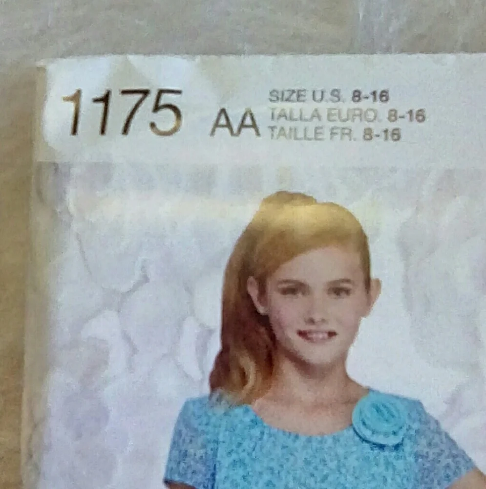 Simplicity 1175 girl dress top shorts sz 8-16.5